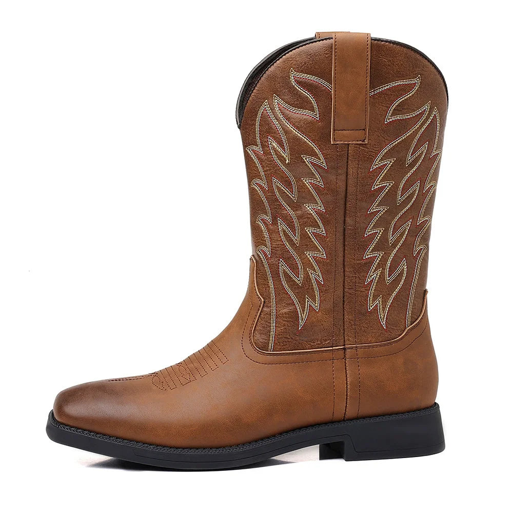 Premium Rodeo Boots | Detailed Stitchwork & Full-Grain Leather