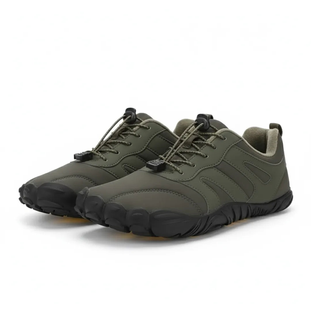 Waterproof Zero Drop Barefoot Running Shoes | Cozy Wide Toe Box Trail Runners
