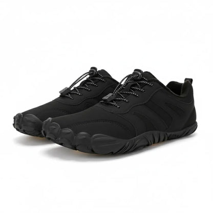 Waterproof Zero Drop Barefoot Running Shoes | Cozy Wide Toe Box Trail Runners