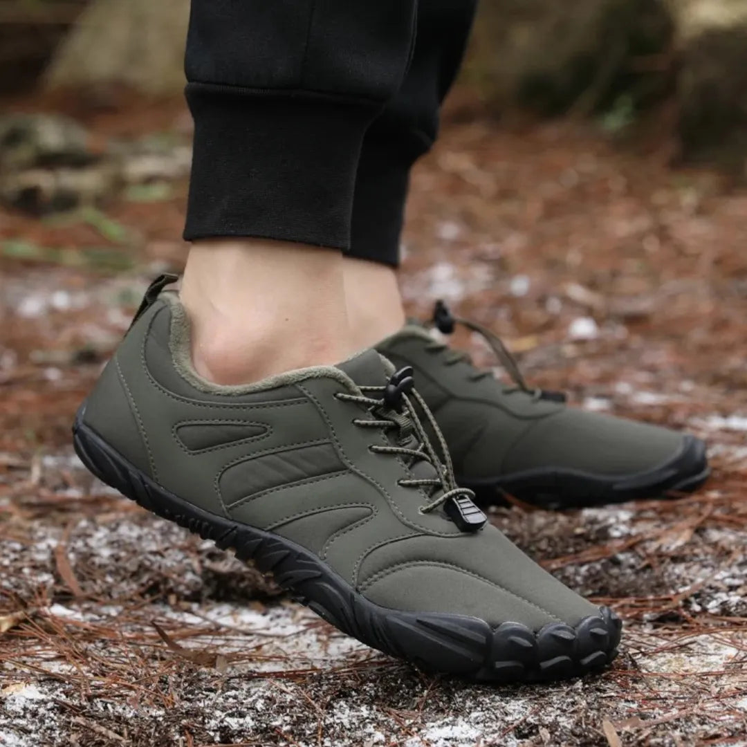 Waterproof Zero Drop Barefoot Running Shoes | Cozy Wide Toe Box Trail Runners